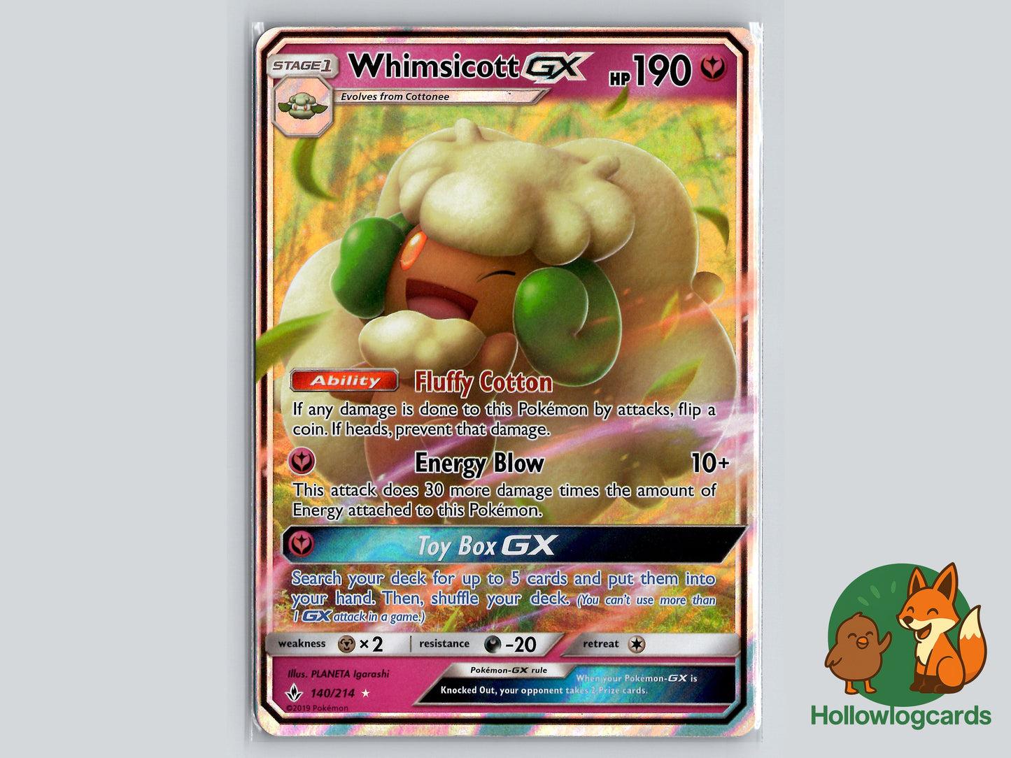 Image of Whimsicott-GX Unbroken Bonds (UNB) #140