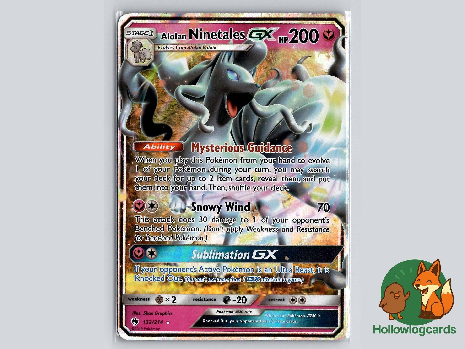 Image of Alolan Ninetales-GX Lost Thunder (LOT) #132