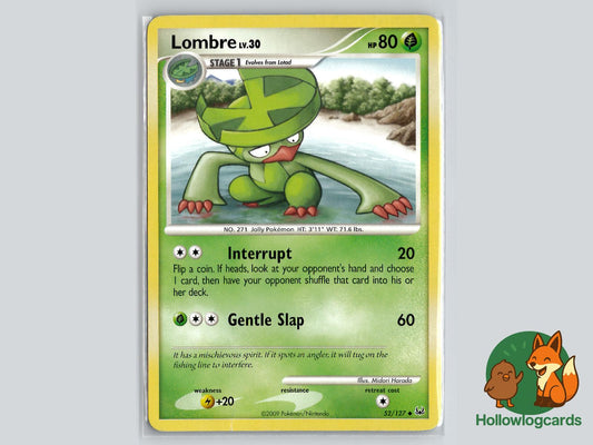 Lombre (52/127) - Platinum Pokémon Card