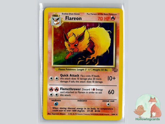 Flareon (3/64) - Jungle Pokémon Card