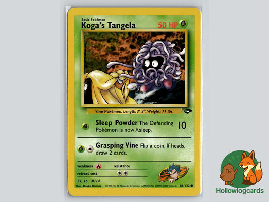 Koga's Tangela (81/132) - Gym Challenge Pokémon Card