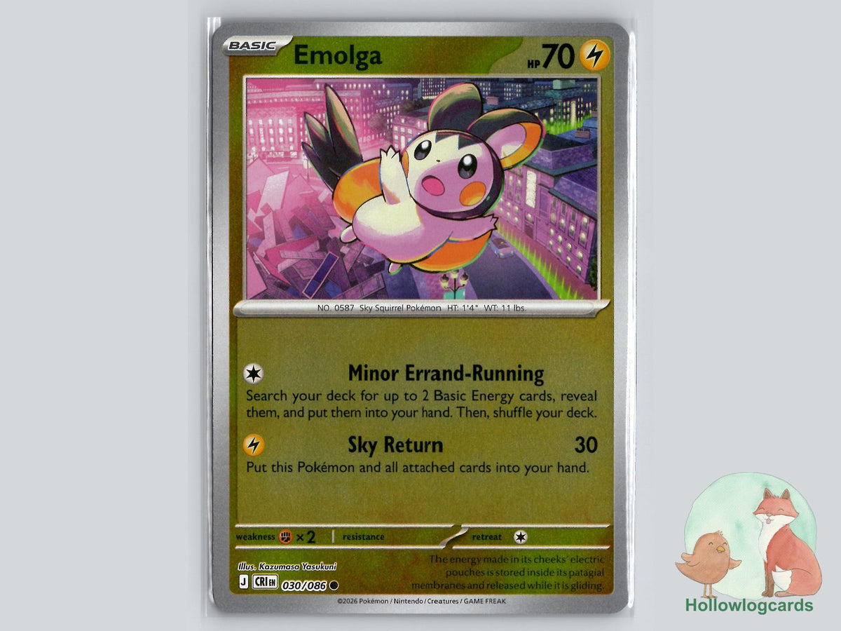 Emolga (030/086) Pokémon Card