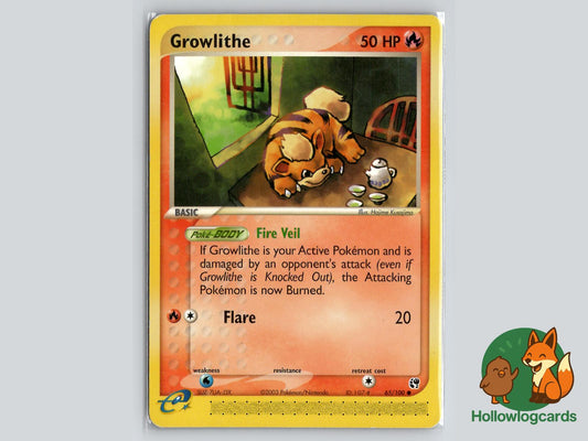 Growlithe (65/100) - Sandstorm Pokémon Card