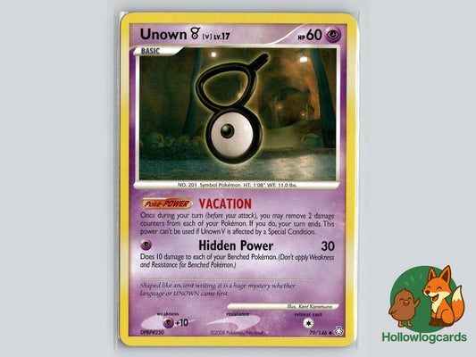 Unown [V] (79/146) - Legends Awakened Pokémon Card