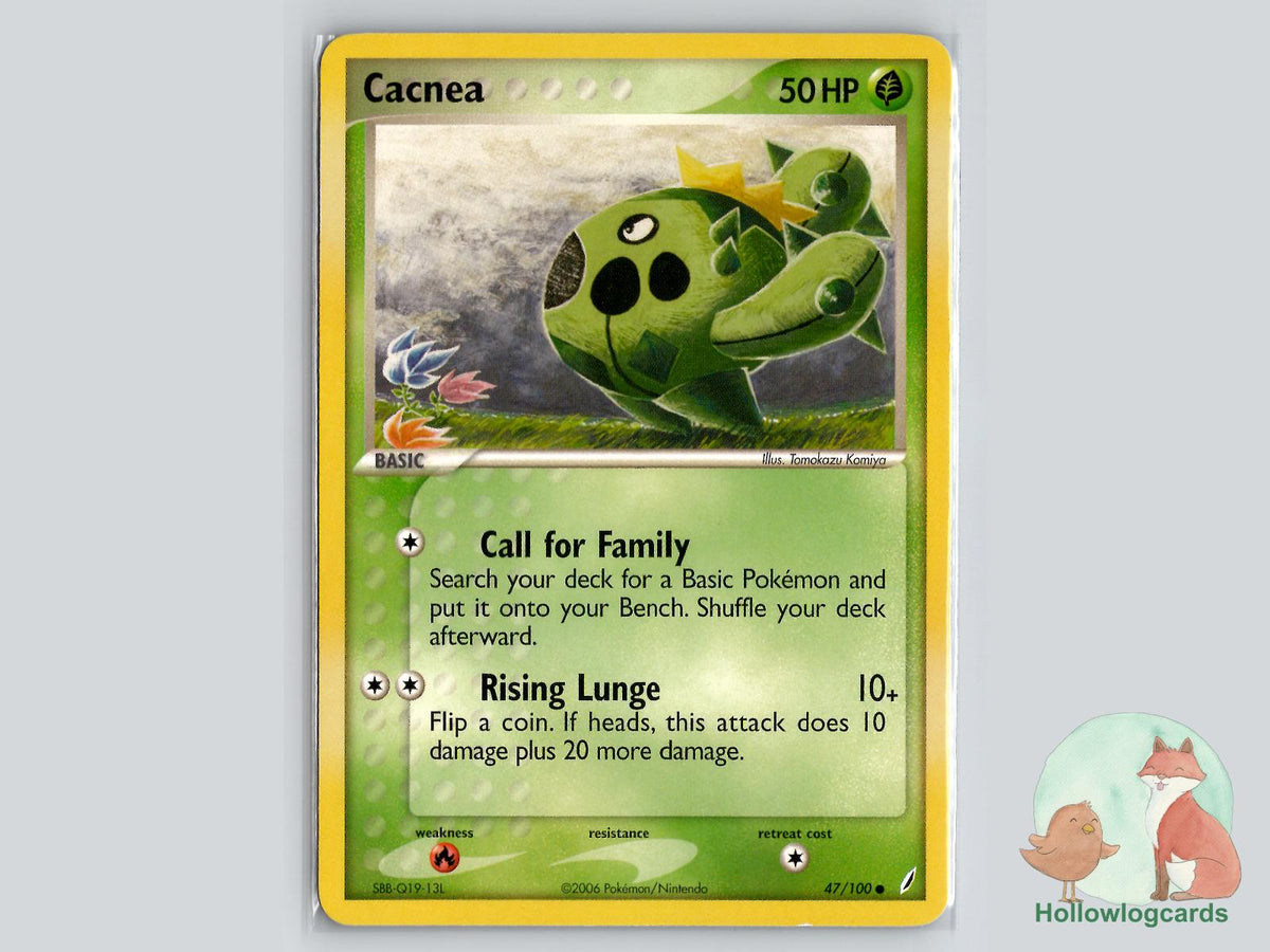 Cacnea (47/100) - Crystal Guardians Pokémon Card