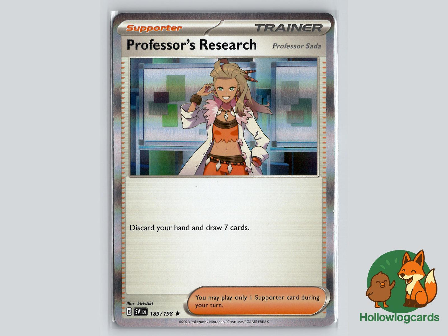 Professor's Research (189/198) - Scarlet & Violet Pokémon Card