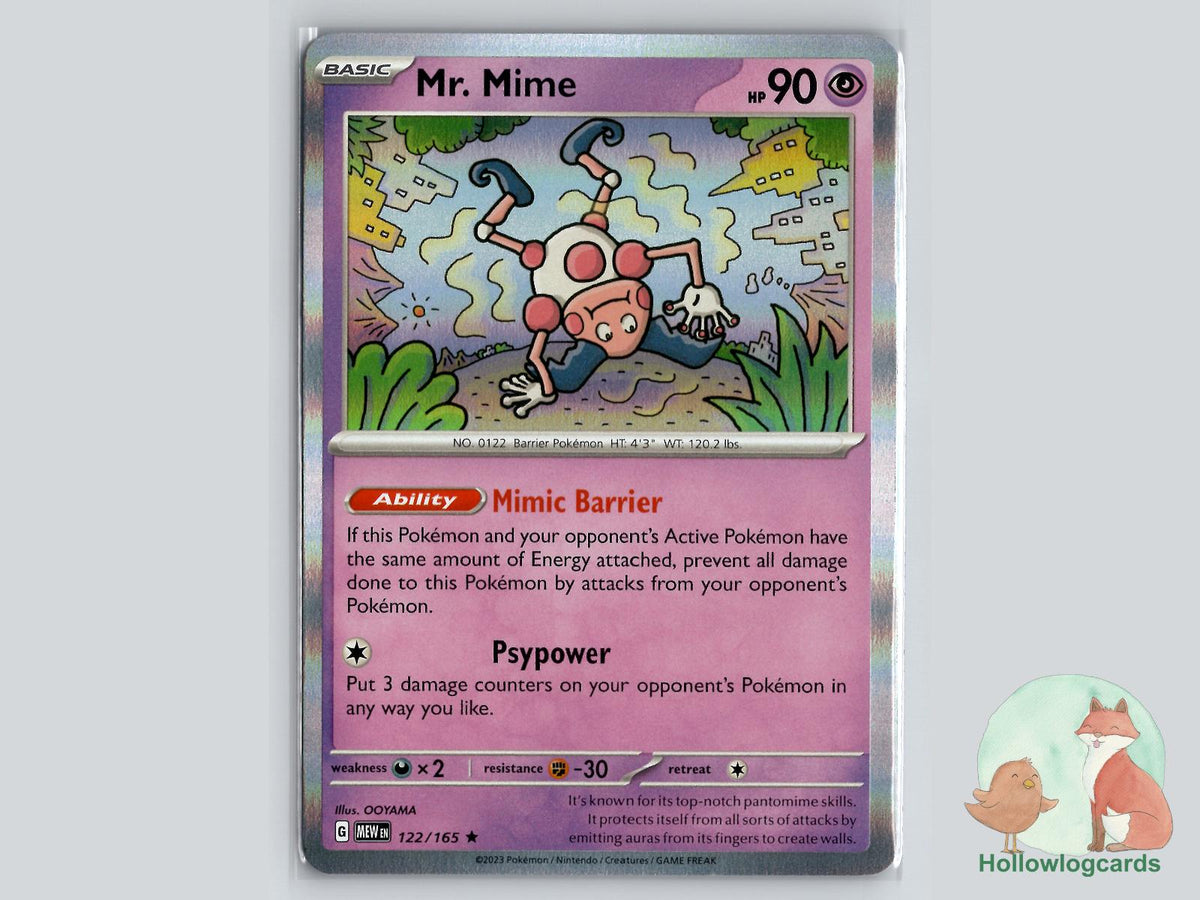 Mr. Mime (122/165) - 151 Pokémon Card
