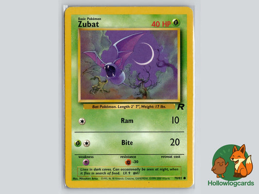 Zubat (70/82) - Team Rocket Pokémon Card