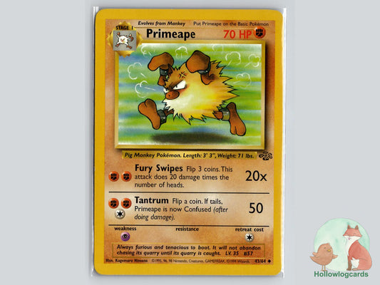 Primeape (43/64) - Jungle Pokémon Card