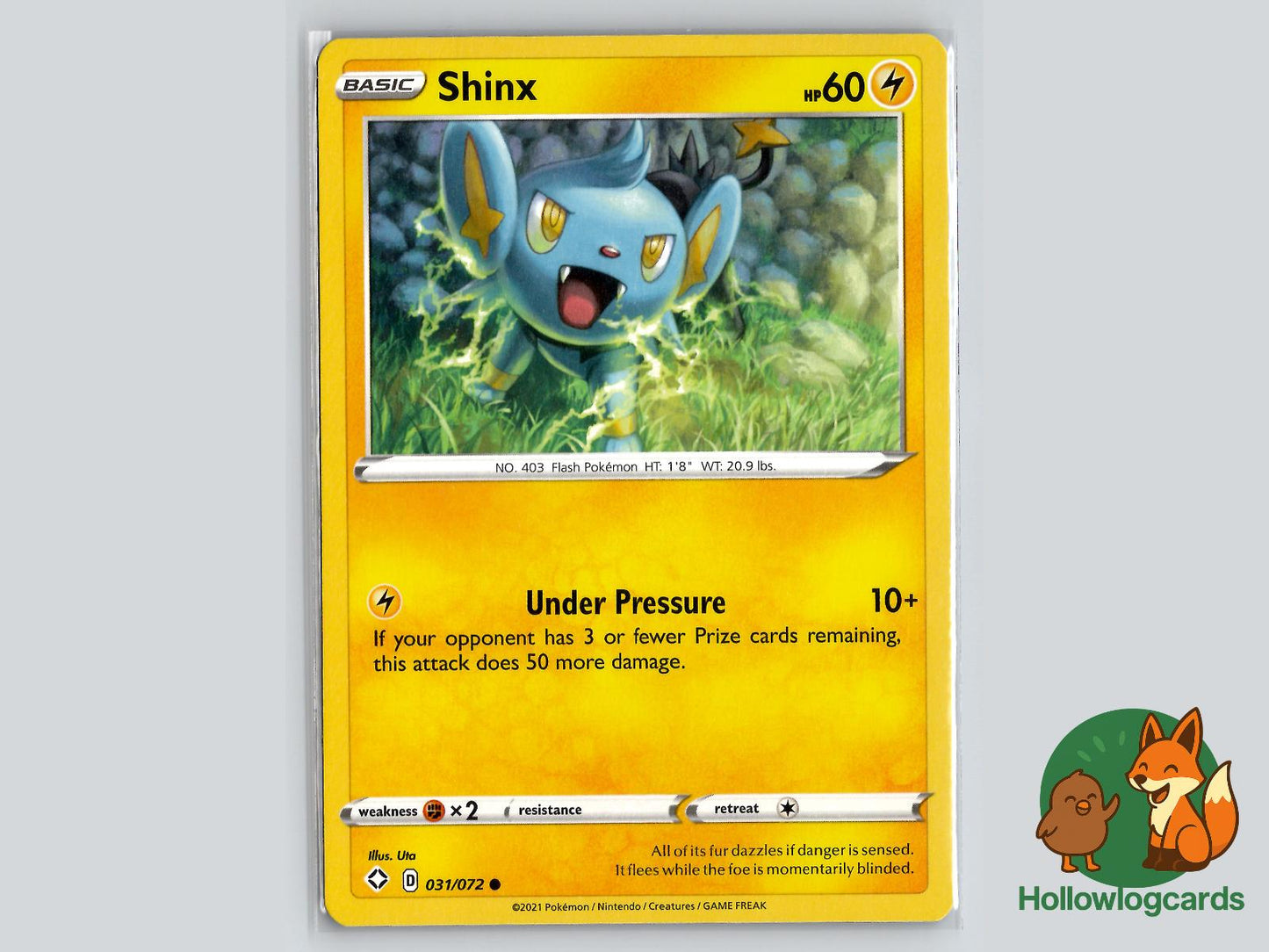 Shinx (031/072) - Shining Fates Pokémon Card