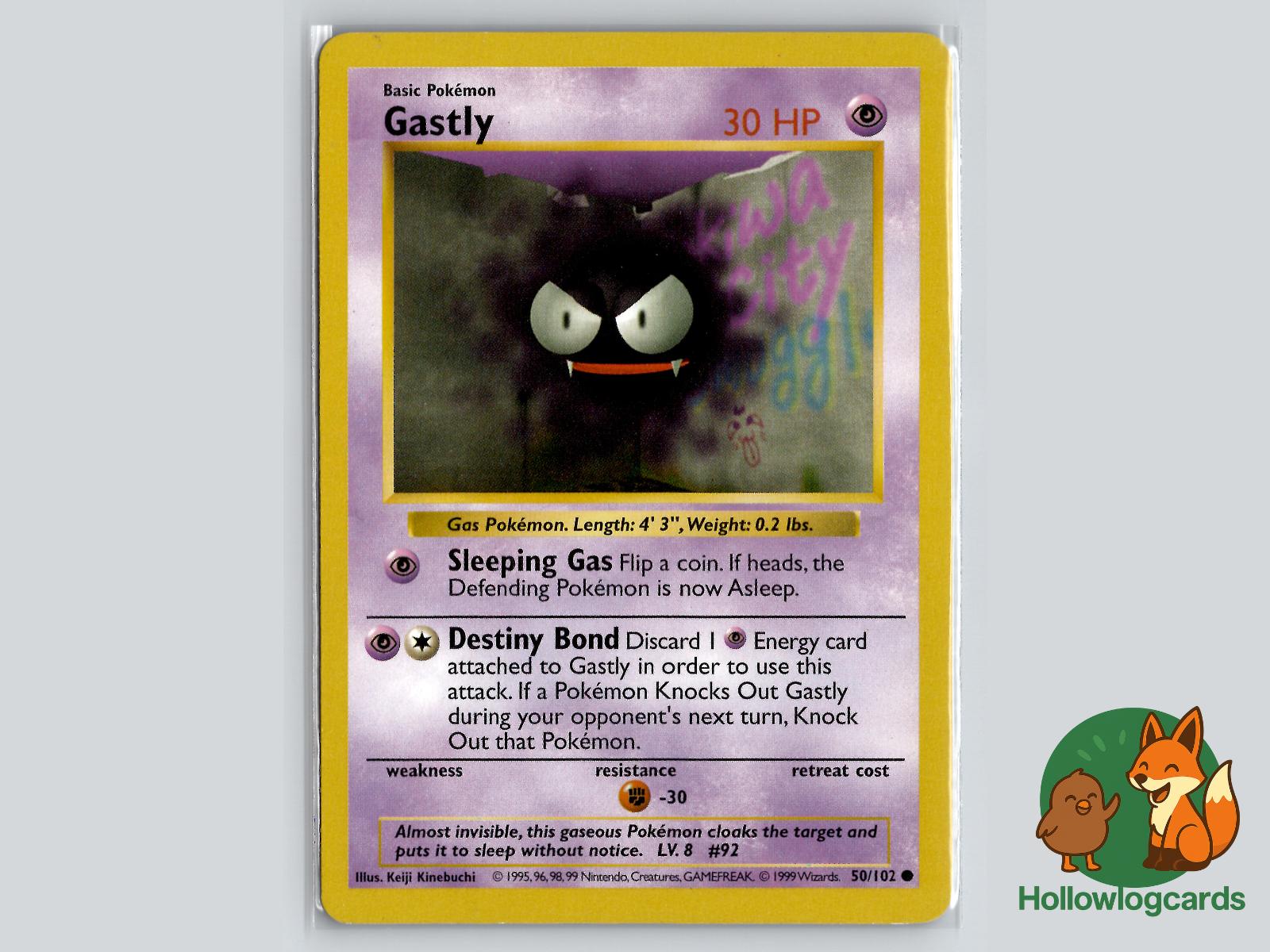 Gastly (50/102) - Base Pokémon Card