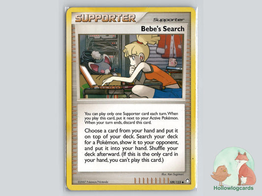 Bebe's Search (109/123) - Mysterious Treasures Pokémon Card