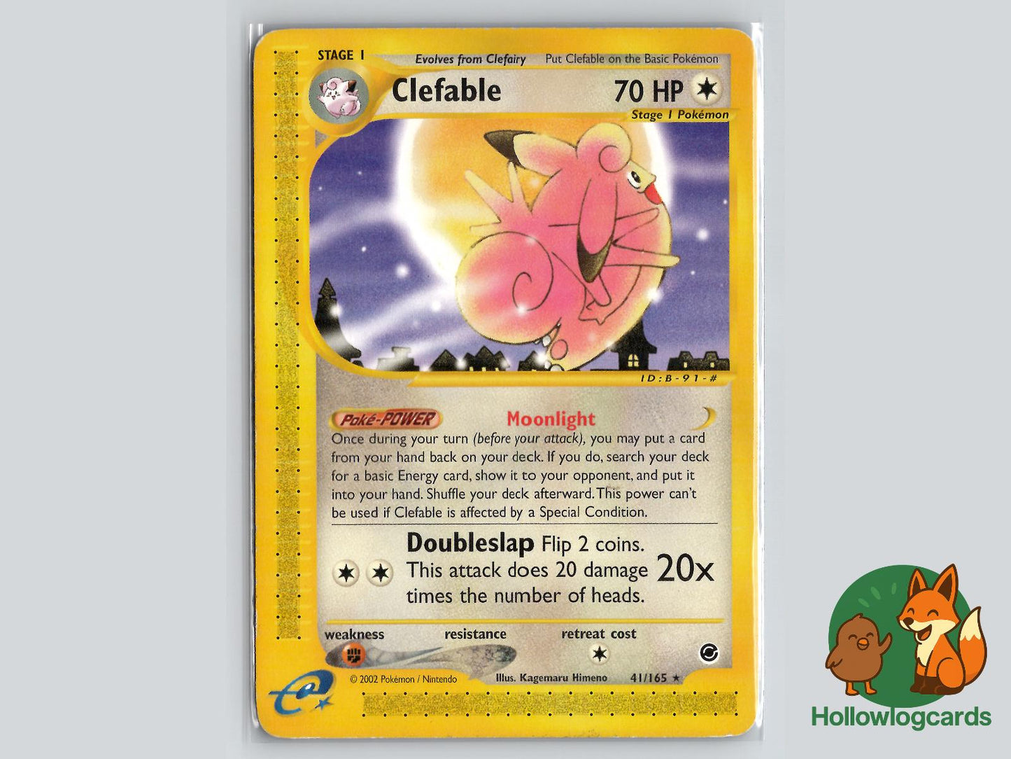 Clefable (41/165) - Expedition Base Set Pokémon Card