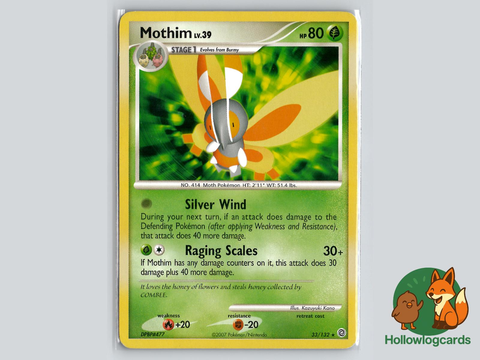 Mothim (33/132) - Secret Wonders Pokémon Card