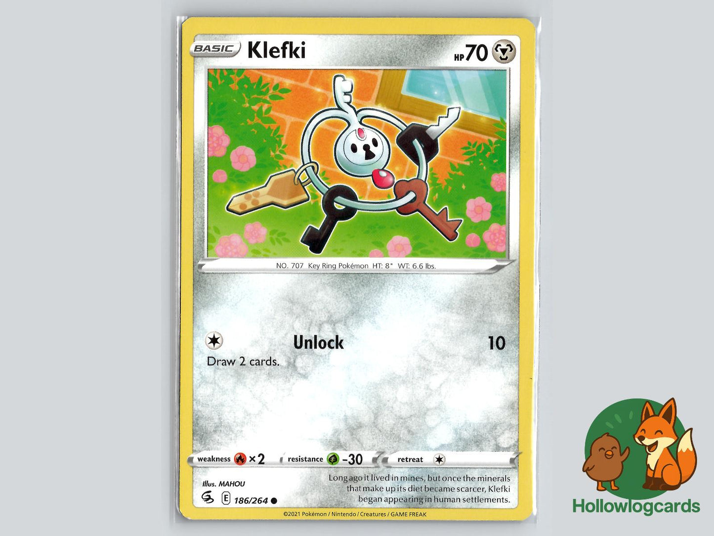 Klefki (186/264) - Fusion Strike Pokémon Card