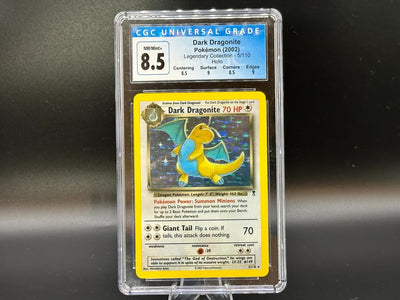 Graded Dark Dragonite - HOLO Legendary Collection - CGC 8.5 Arita
