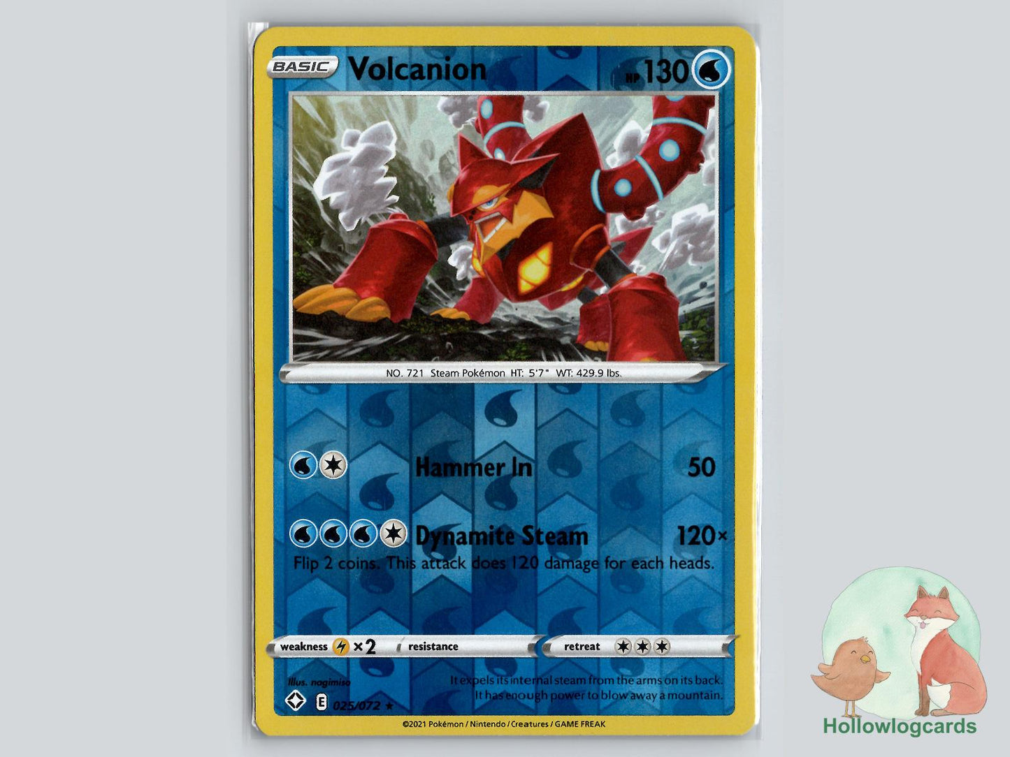Volcanion (025/072) - Shining Fates Pokémon Card