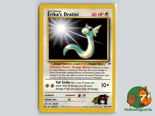 Erika's Dratini (42/132) - Gym Heroes Pokémon Card
