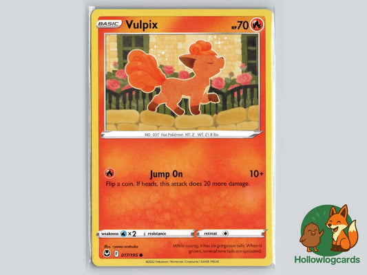 Vulpix (017/195) - Silver Tempest Pokémon Card