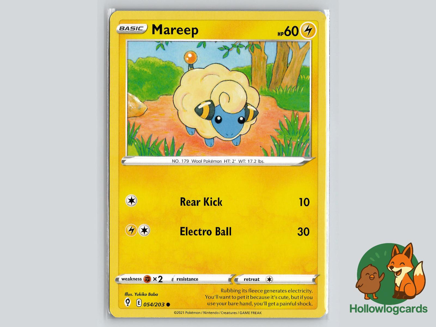 Mareep (054/203) - Evolving Skies Pokémon Card