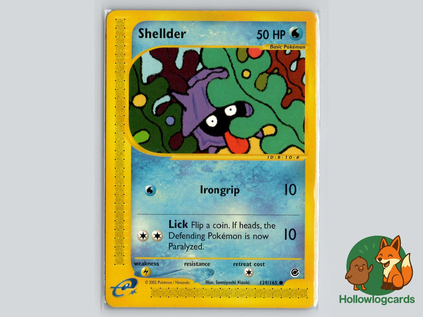 Shellder (129/165) - Expedition Base Set Pokémon Card