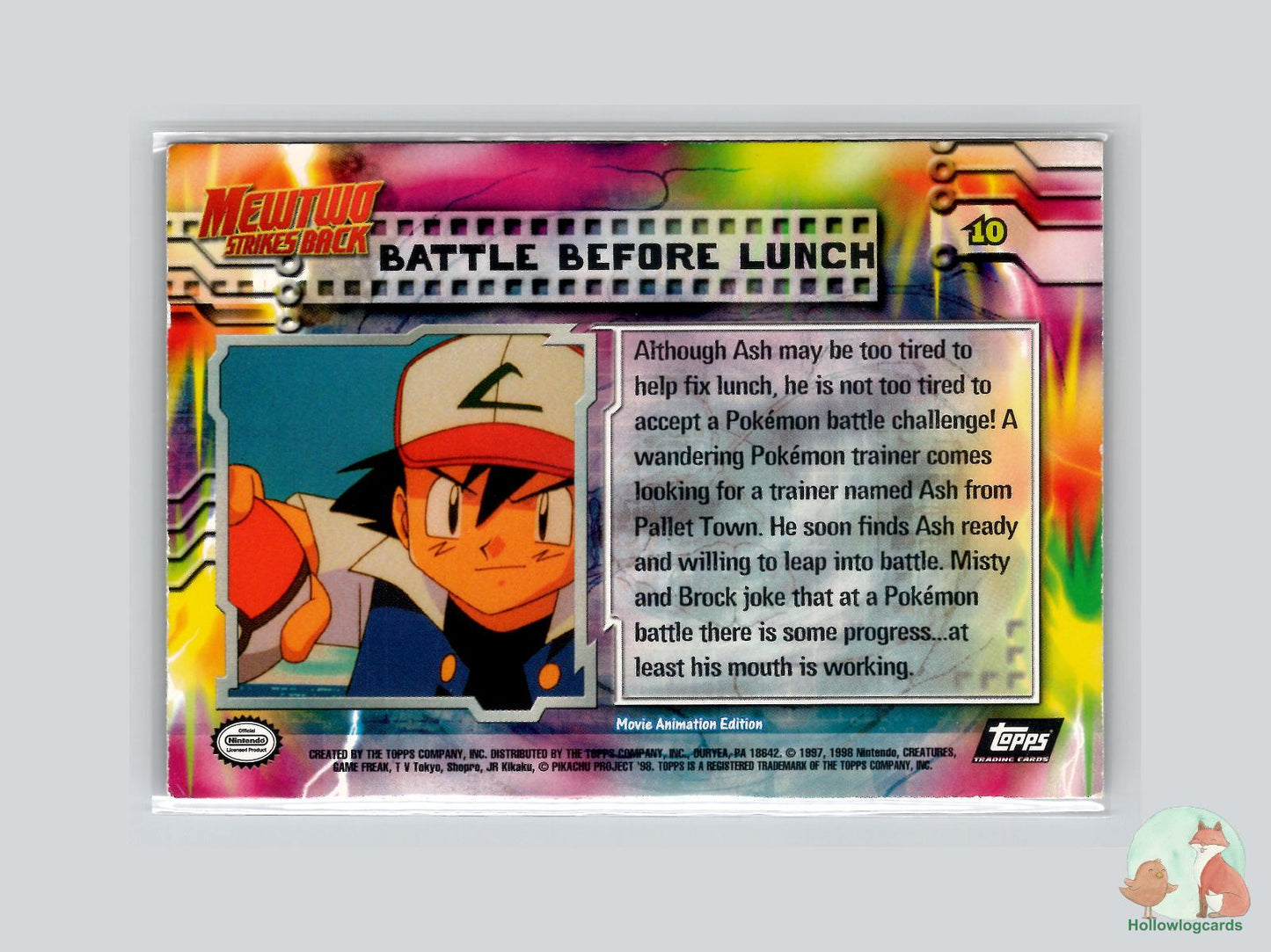 Battle Before Lunch (#10) Chrome - Topps Mewtwo Strikes Back