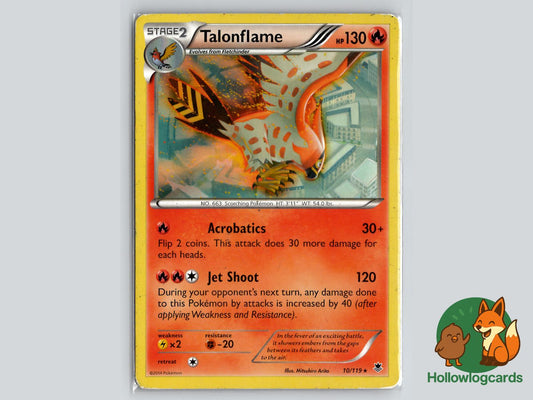 Talonflame (10/119) - Phantom Forces Pokémon Card