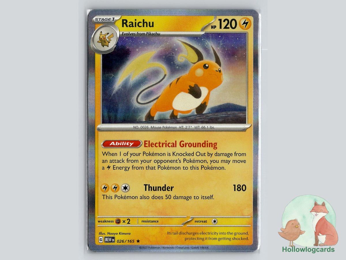Raichu (026/165) - 151 Pokémon Card