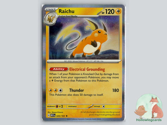 Raichu (026/165) - 151 Pokémon Card