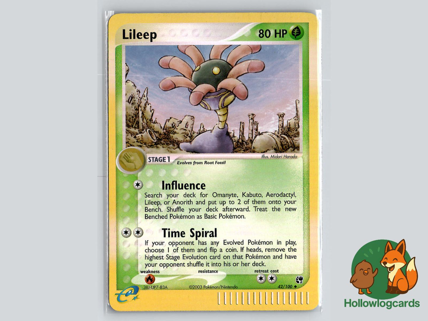 Lileep (42/100) - Sandstorm Pokémon Card