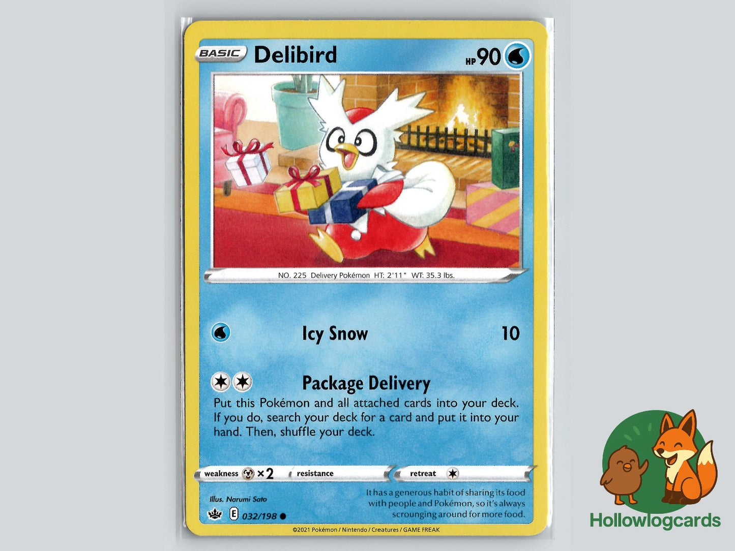 Delibird (032/198) - Chilling Reign Pokémon Card