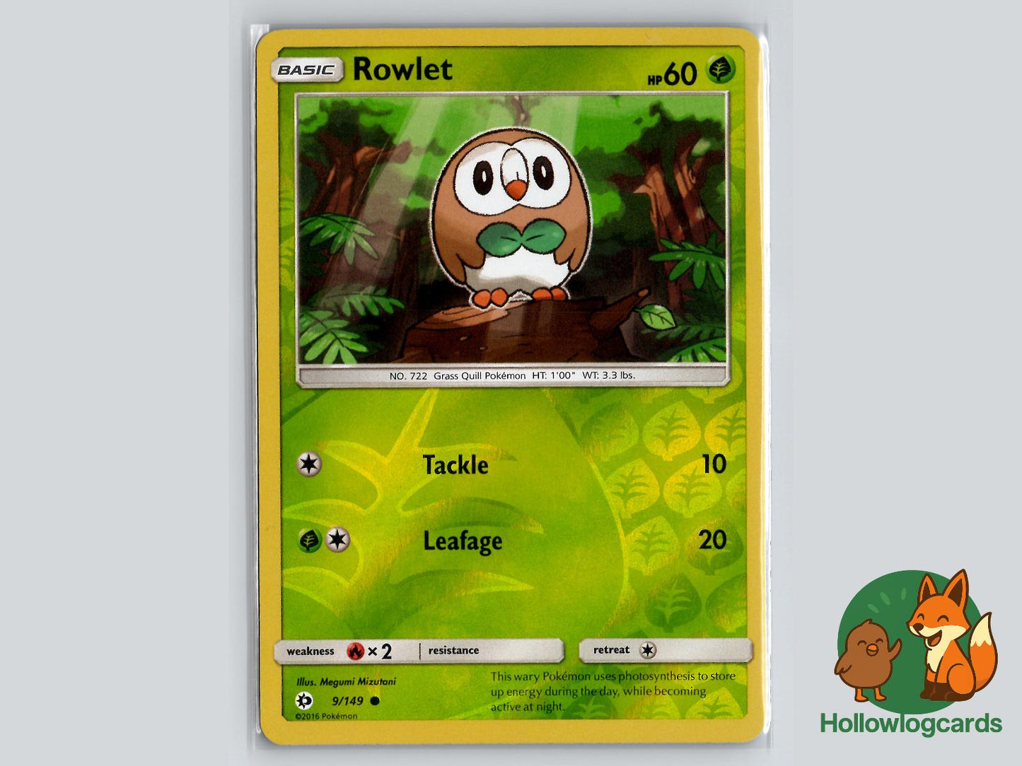 Rowlet (9/149) - Base Pokémon Card