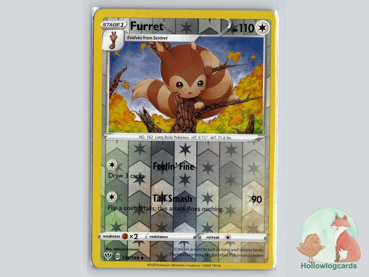Furret (136/189) - Darkness Ablaze Pokémon Card