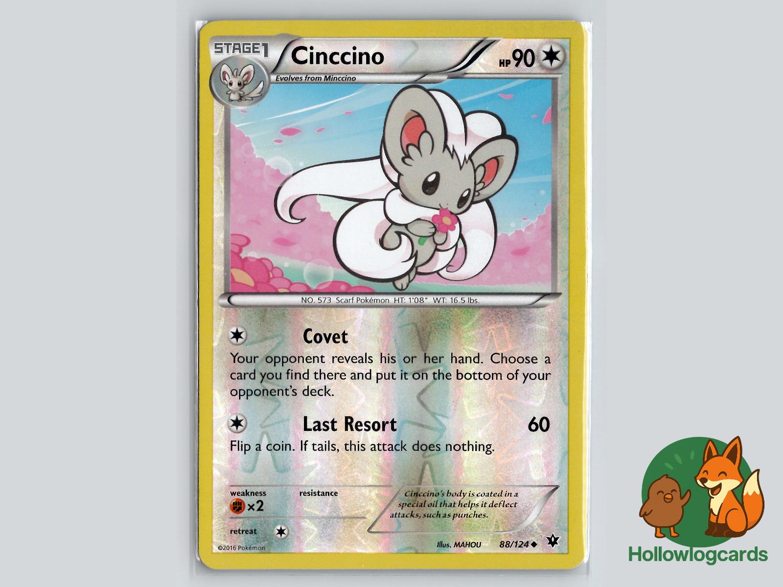 Cinccino (88/124) - Fates Collide Pokémon Card