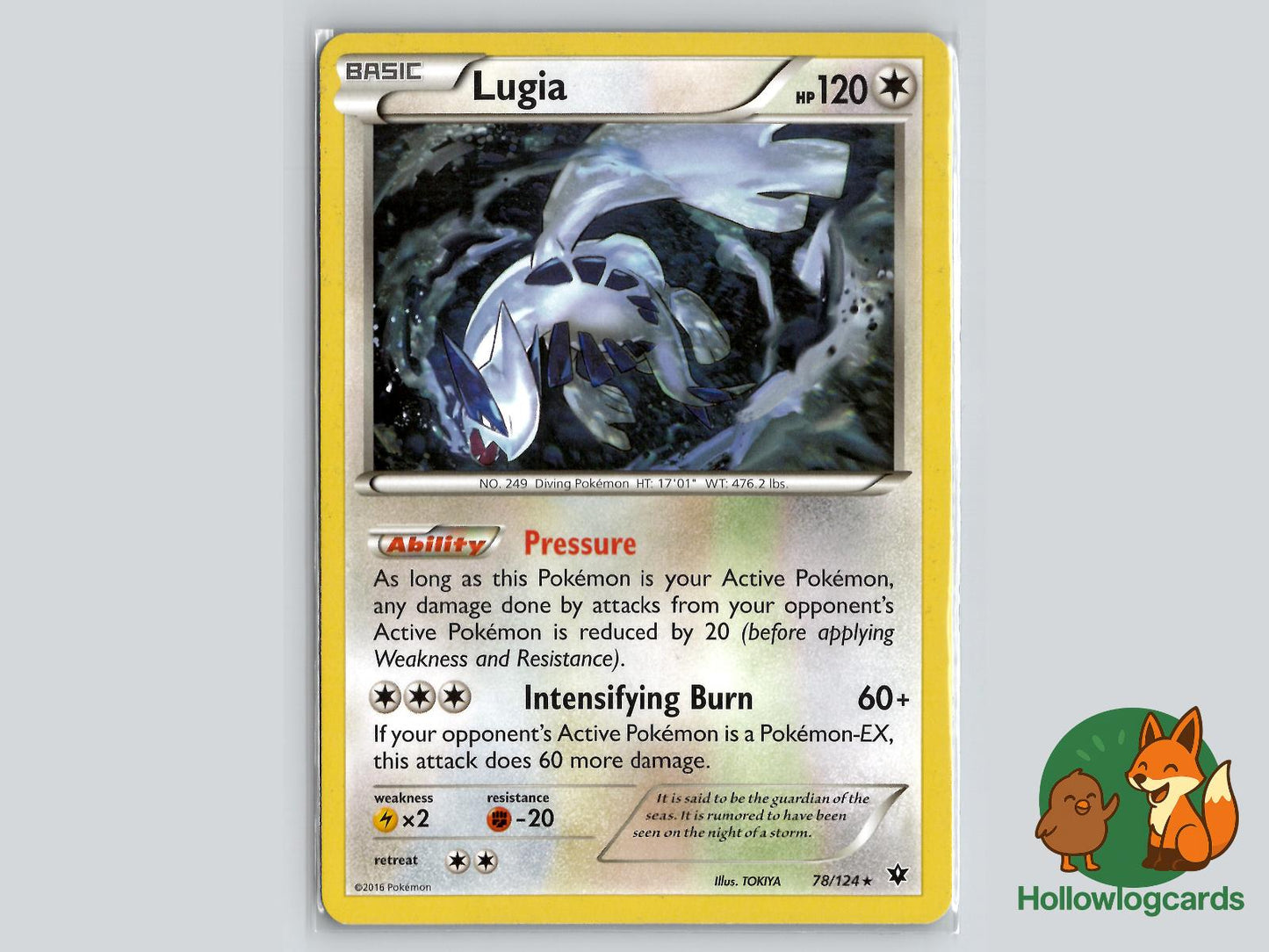 Lugia (78/124) - Fates Collide Pokémon Card