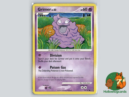 Grimer (75/127) - Platinum Pokémon Card
