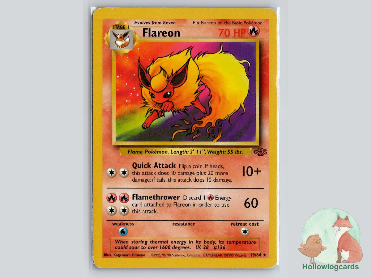 Flareon (19/64) - Jungle Pokémon Card