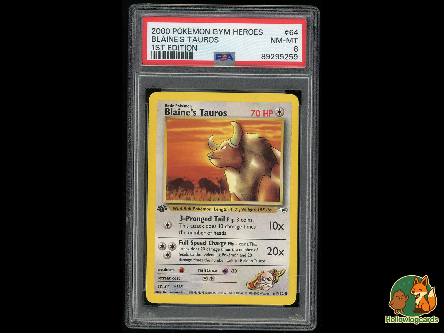 Image of Blaines Tauros Gym Heroes (G1) #64