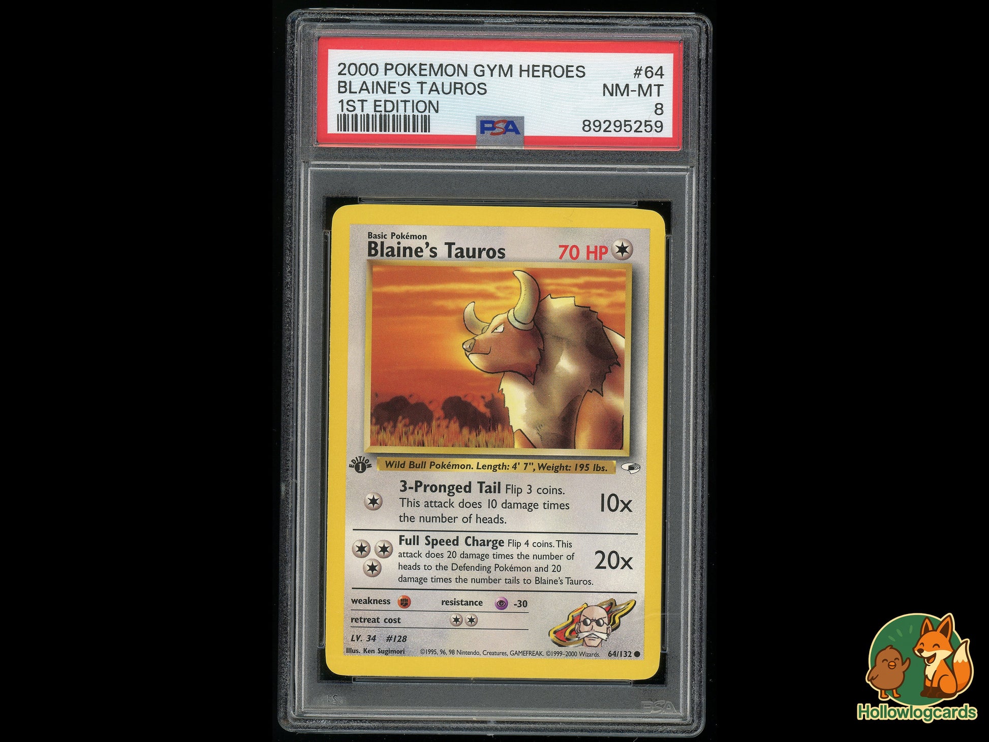 Image of Blaines Tauros Gym Heroes (G1) #64