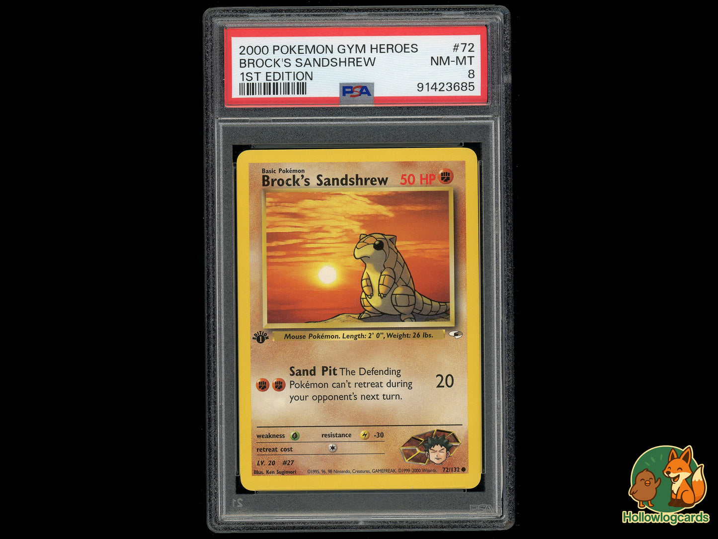 Image of Brocks Sandshrew Gym Heroes (G1) #72