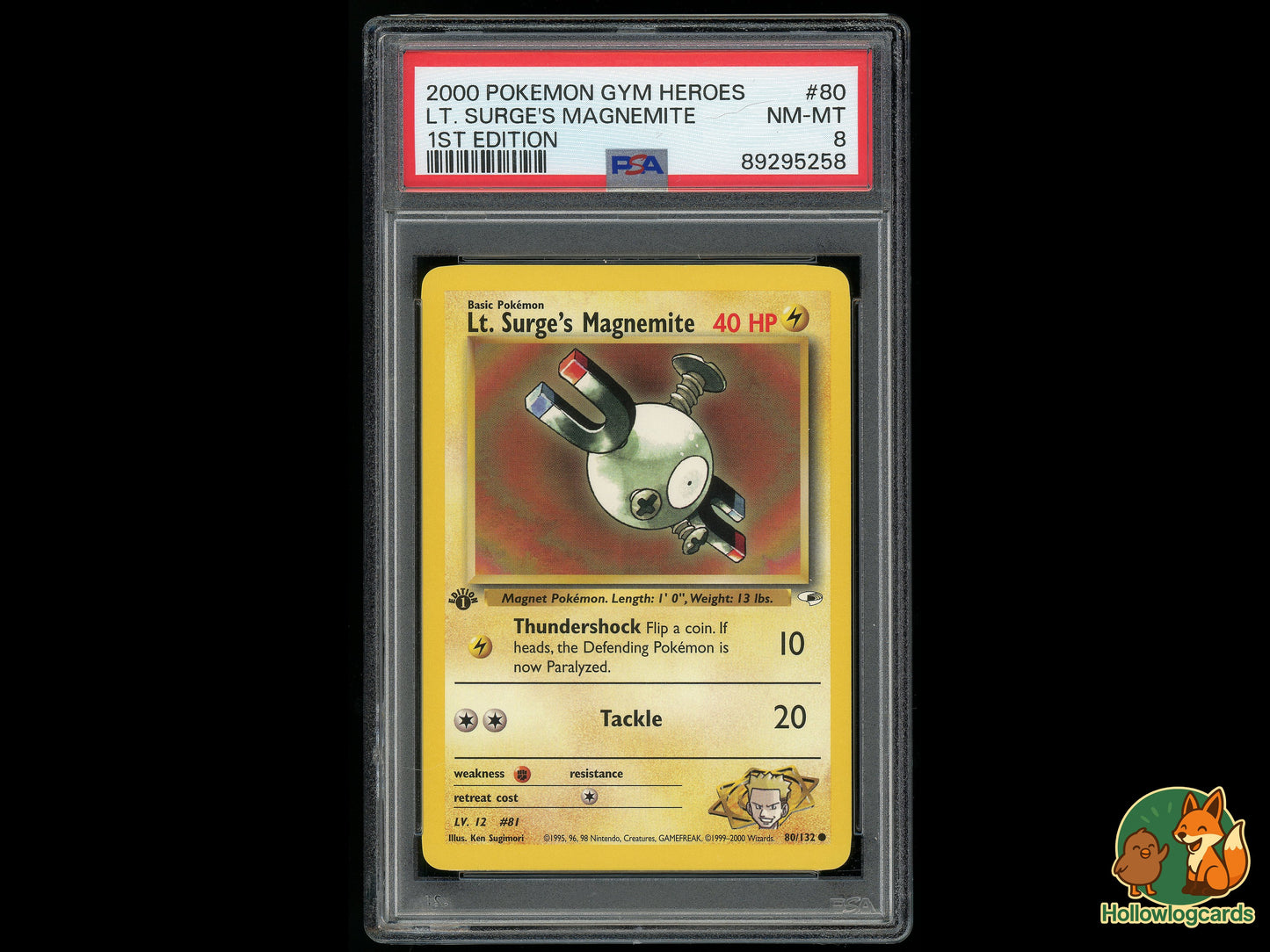 Image of Lt. Surges Magnemite Gym Heroes (G1) #80