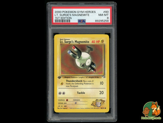 Image of Lt. Surges Magnemite Gym Heroes (G1) #80