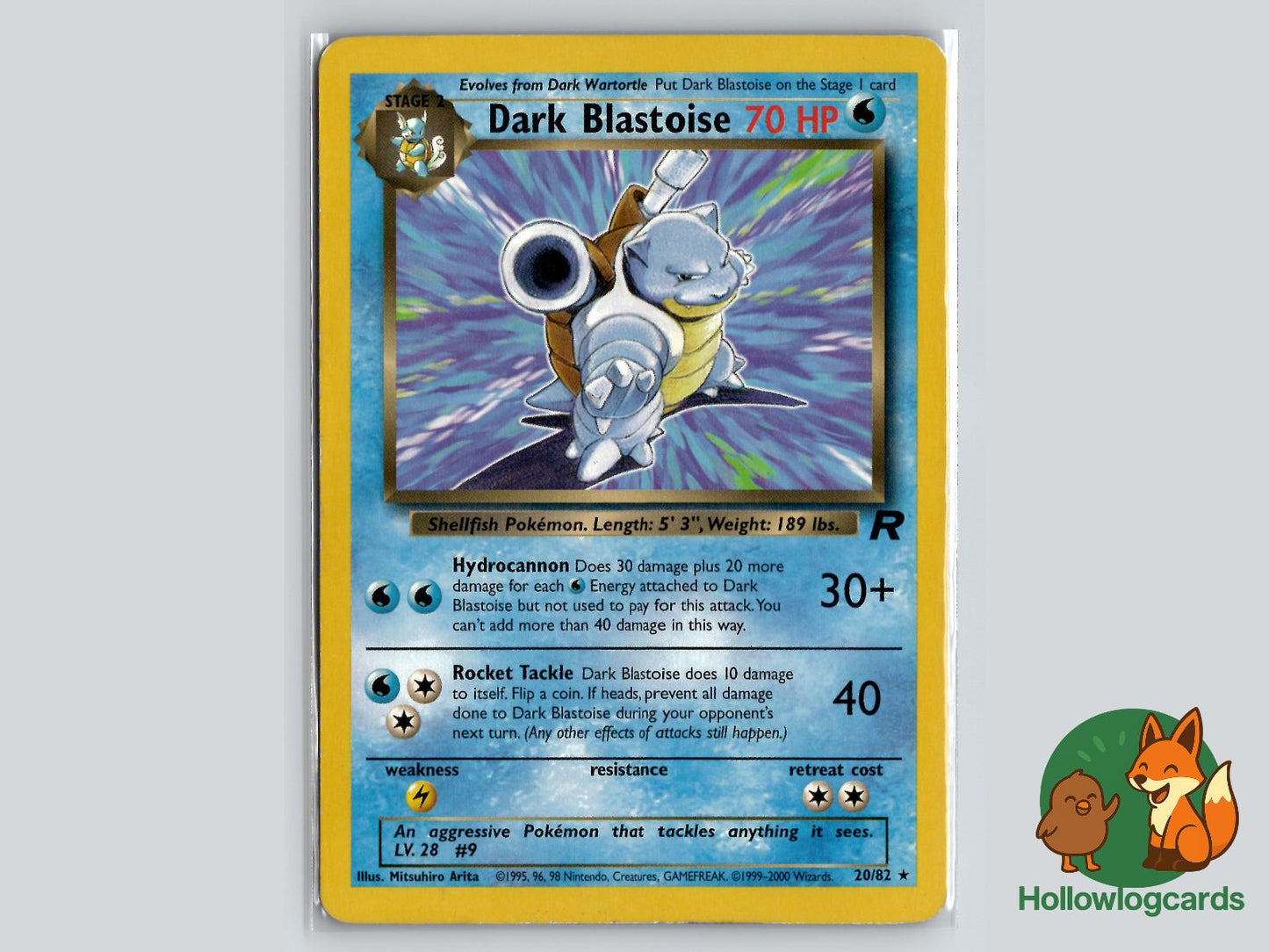 Dark Blastoise (20/82) - Team Rocket Pokémon Card