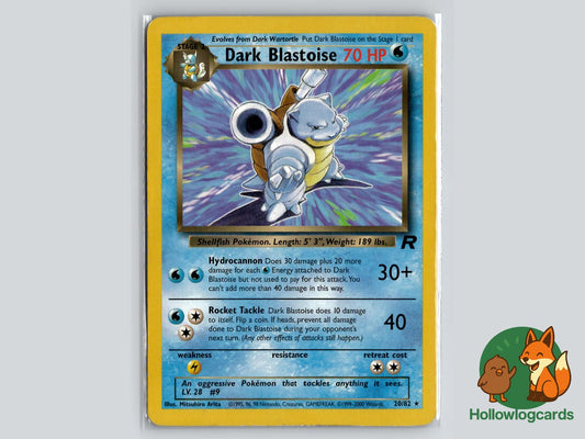 Dark Blastoise (20/82) - Team Rocket Pokémon Card