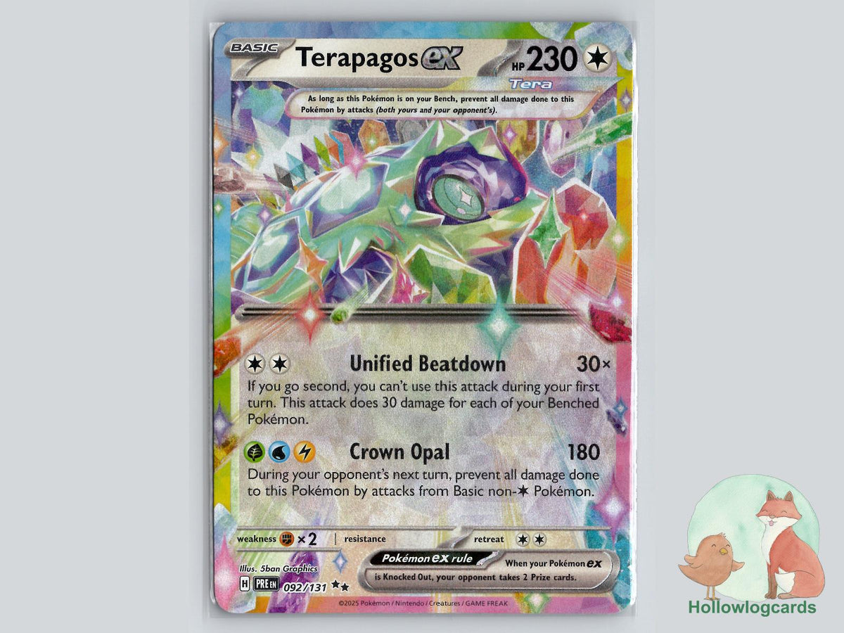 Terapagos ex (092/131) - Prismatic Evolutions Pokémon Card