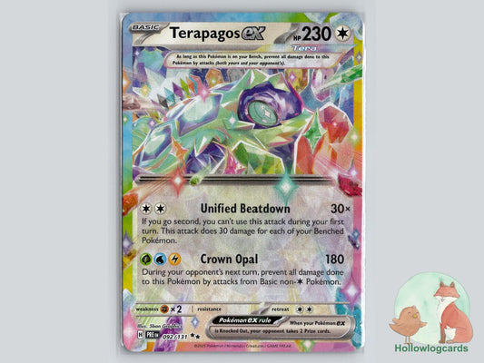 Terapagos ex (092/131) - Prismatic Evolutions Pokémon Card