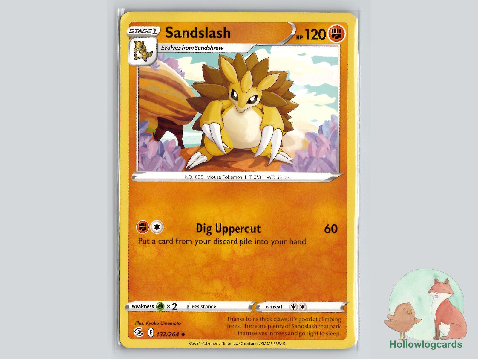 Sandslash (132/264) - Fusion Strike Pokémon Card