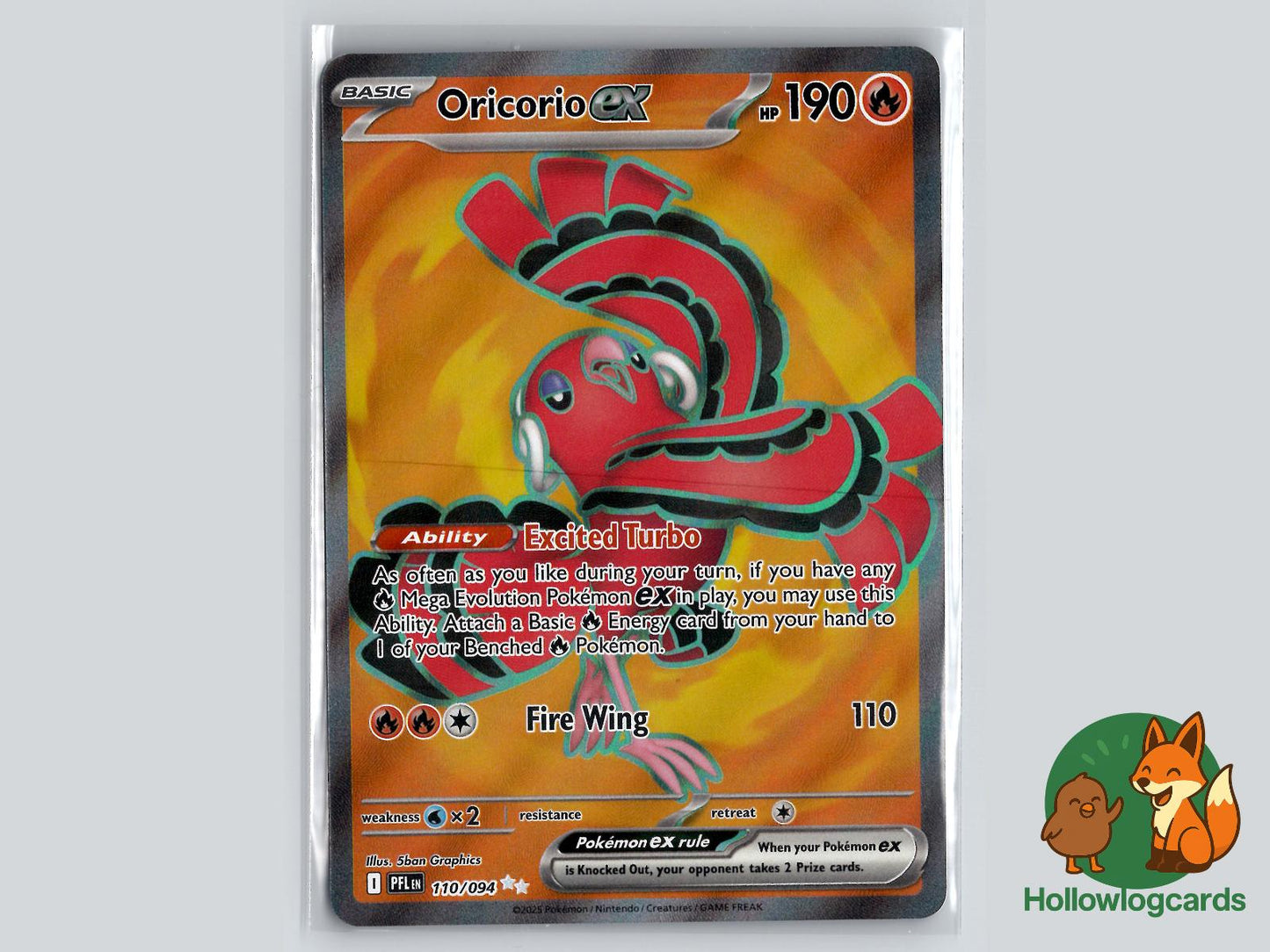 Oricorio ex (110/094) - Phantasmal Flames Pokémon Card