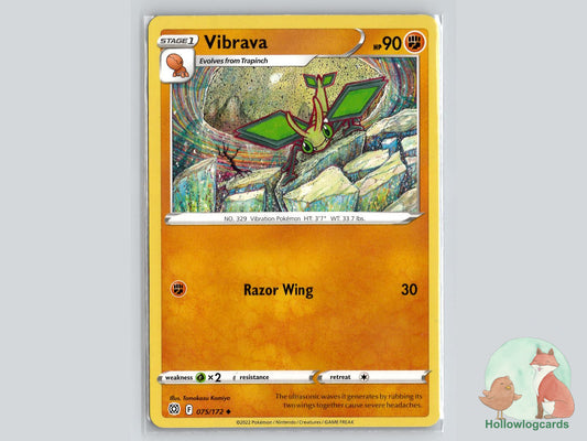 Vibrava (075/172) - Brilliant Stars Pokémon Card