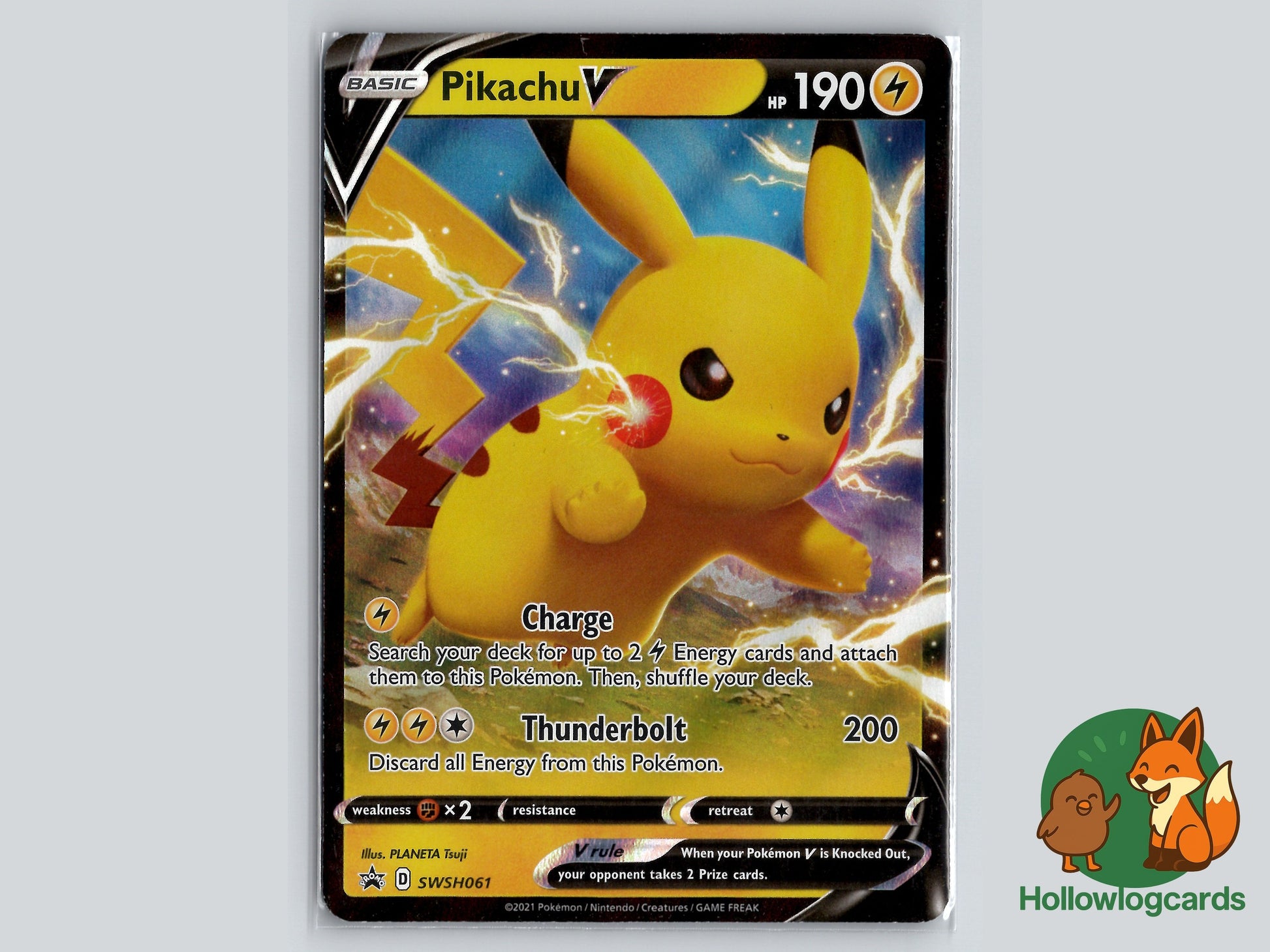 Image of Pikachu V Sword and Shield Promos #SWSH061